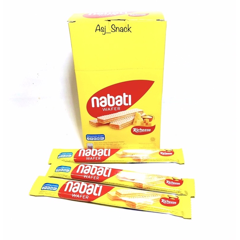 

Nabati Wafer Richeese Rasa Keju ( 20 pcs x 7g )