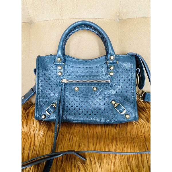 tas balenciaga original abu tua mini size 23cm x 16cm x 9cm