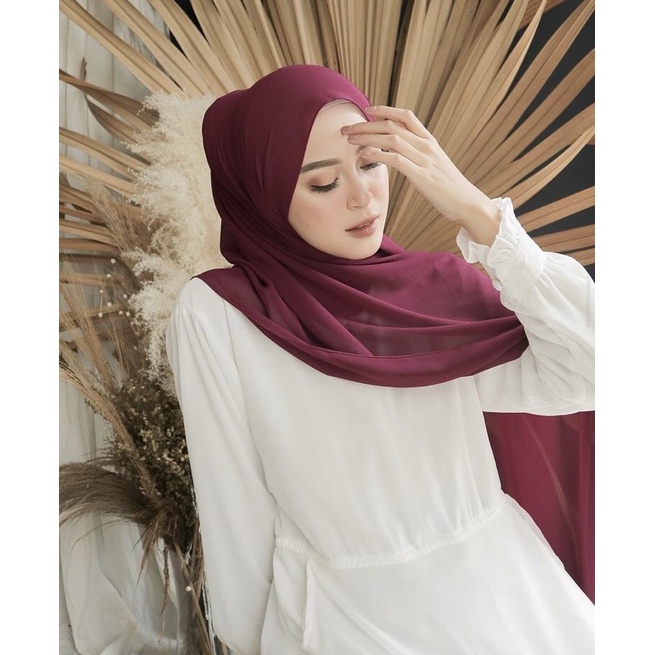 PASHMINA CERUTY BABYDOLL / PASHMINA CERUTY PREMIUM-DEEP BURGUNDY