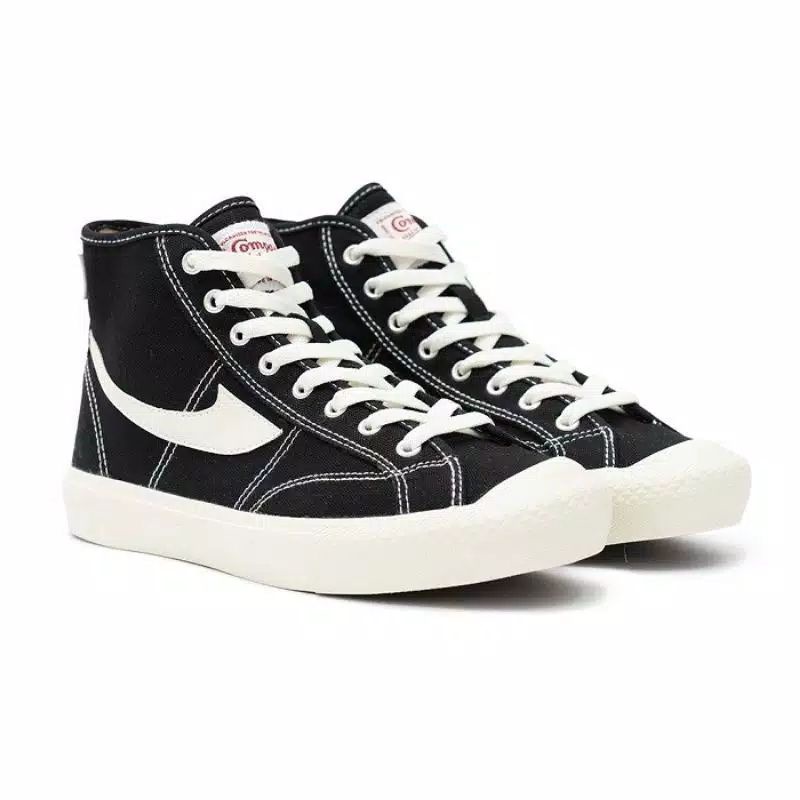 Compass Gazelle High Black White & Red Gum