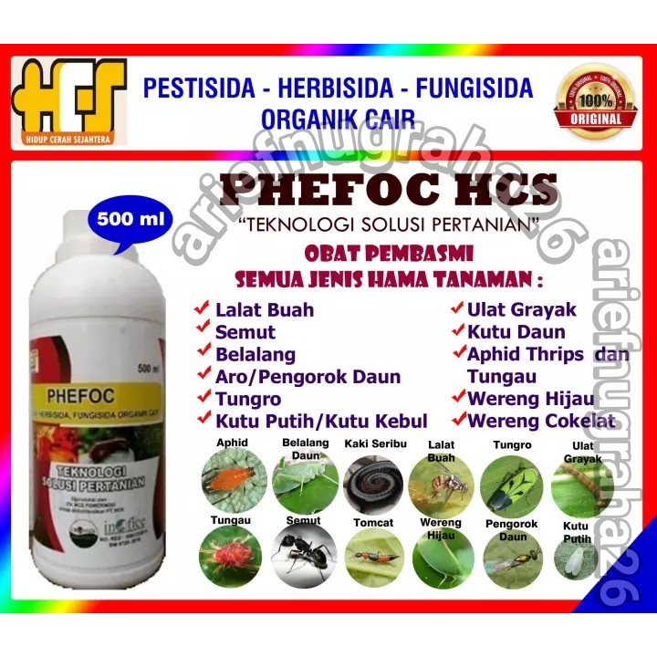 Pembasmi Hama Tanaman PHEFOC HCS