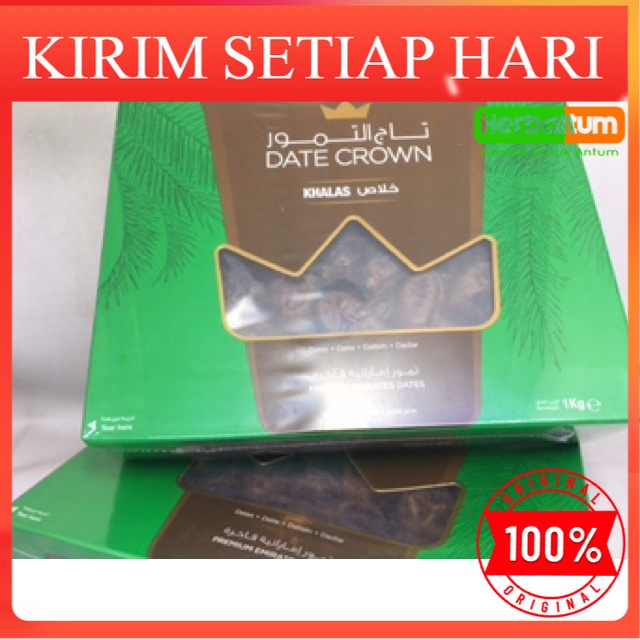 

KHALAS 1 KG DATECROWN | Kurma | Kurma Segar Enak