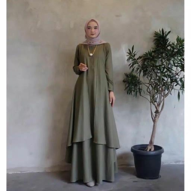 SALE EE ZR Maxy Nola / Gamis wanita terbaru / Maxi wanira kekinian murah