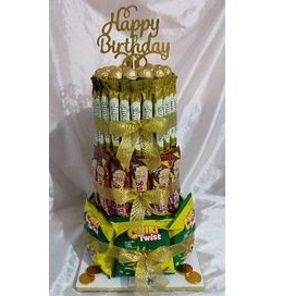 

Snack Tower / Kue Ulang Tahun Snack Full Topping