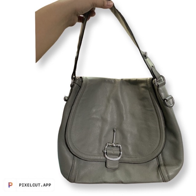 TAS PL PRELOVED GUCCI HOBO BAG LEATHER NETT