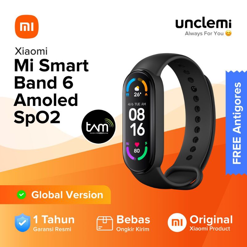 GARANSI RESMI TAM XIAO MI SMART MI BAND 5 AMOLED SMARTWATCH