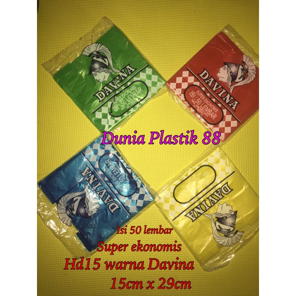 Kantong Plastik Kresek Hd15 Davina Kecil Warna Warni / Souvenir