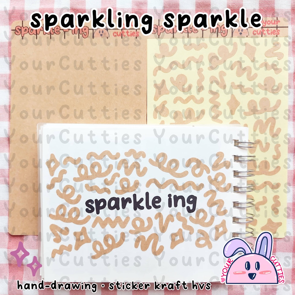 

[SHEET] STICKER CONFETTI SPARKLING SPARKLE KRAFT VINTAGE AESTHETIC