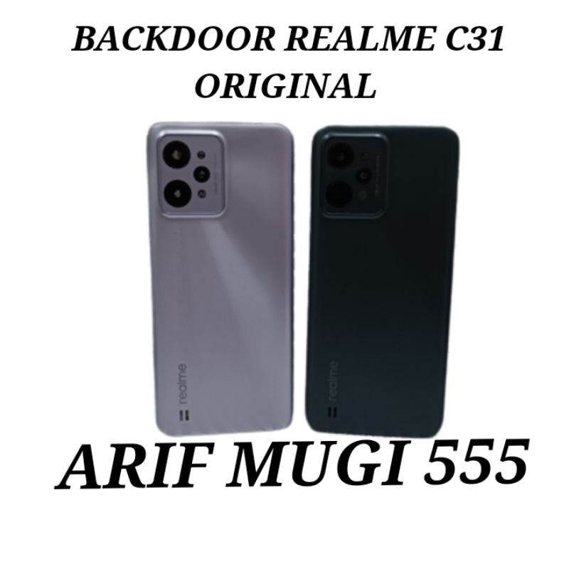 Backdoor Backcover Kesing Casing Housing Tutup Belakang Realme C31 Original