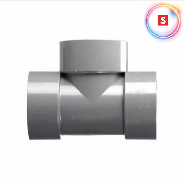 Tee Vlok T Fitting Pipa Air Pralon 3 x 4" D