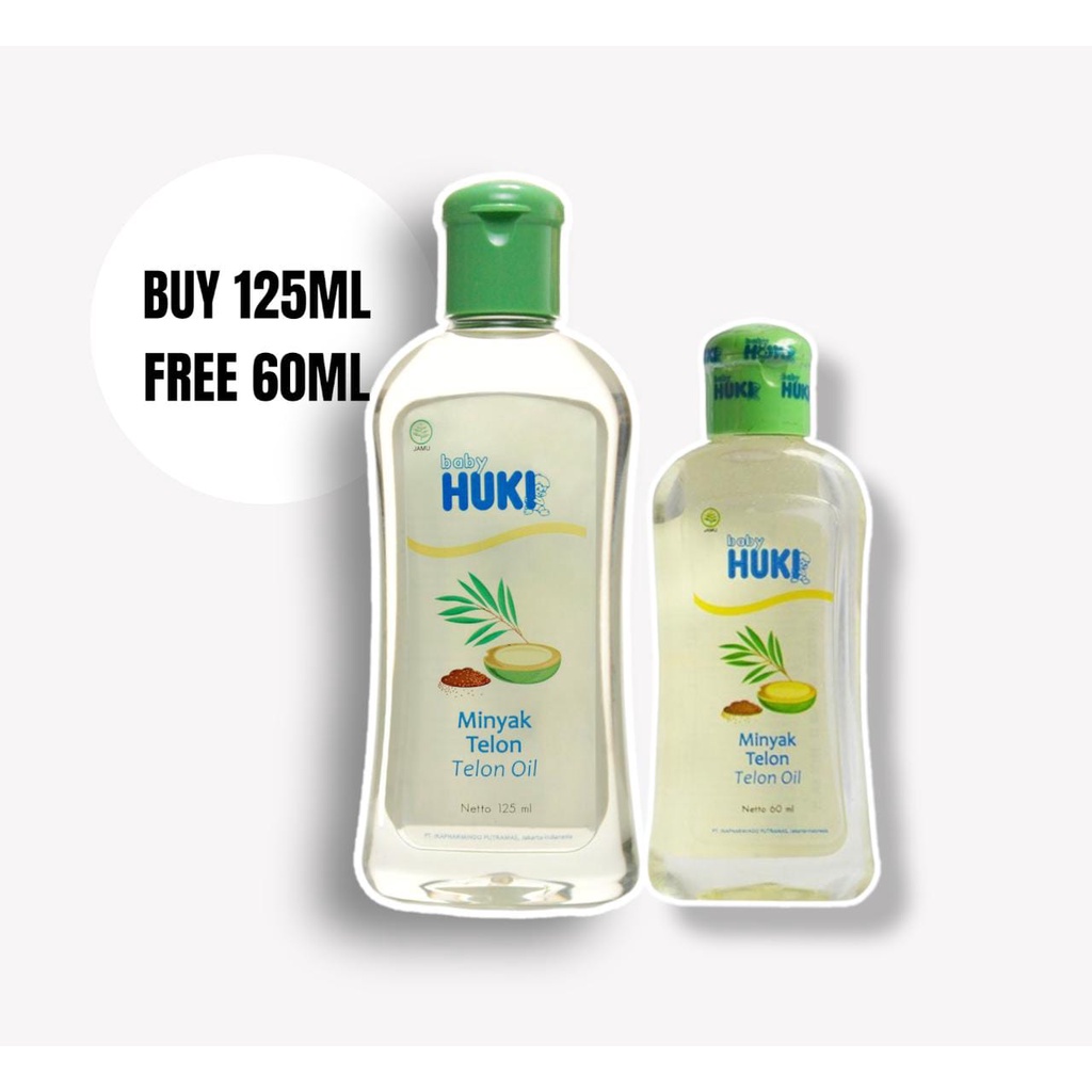 PROMO Huki Minyak telon BUY 125ml FREE 60ml