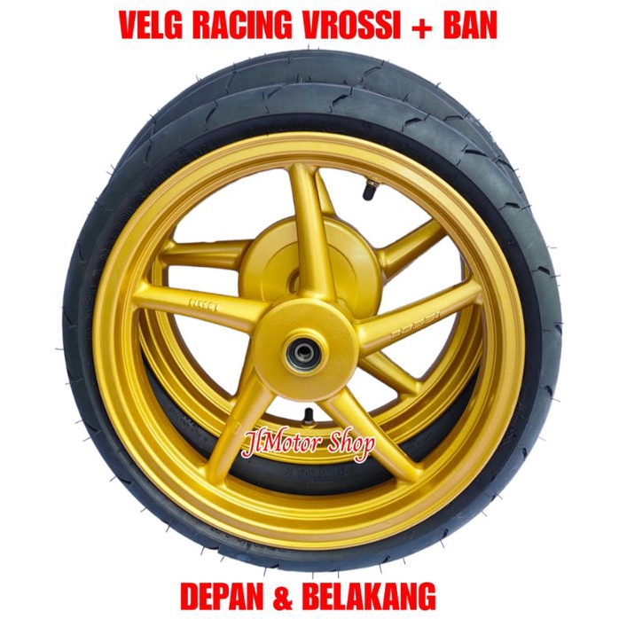 VELG RACING MODEL RCB BEAT SCOOPY GENIO VARIO 110 125 150 PALANG 5 PLUS BAN PRIMAAX DEPAN BELAKANG READY RING 14 &amp; 17