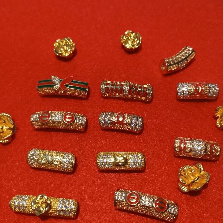 charm gelang tali#xuping gelang tali