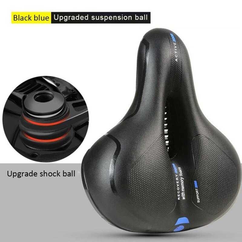 Sadel Sepeda Bike Saddle Leather Model Absorber Ball ZF10