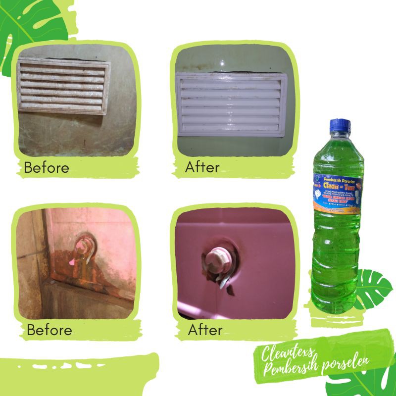 Clean-texs cleantexs 1500ml Pembersih kerak kamar mandi ampuh merk Clean-texs UD. Karya Bagus Berman