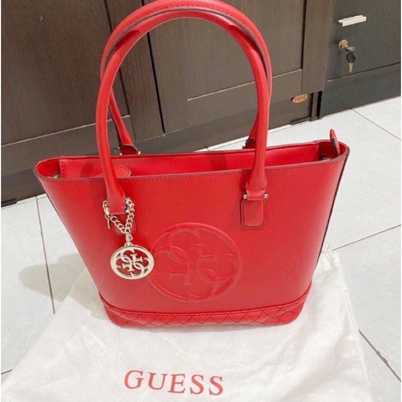 Tas Guess Original red merah fashion bag wanita branded
