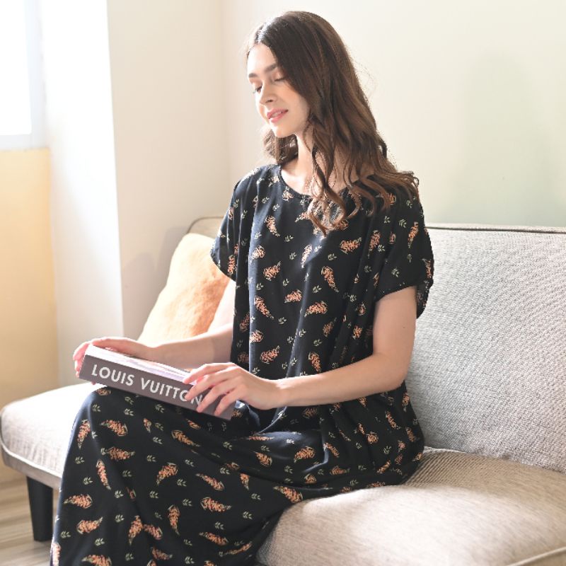 Daster Rayon HABEL NON BUSUI Panjang Semata Kaki-Habel 44