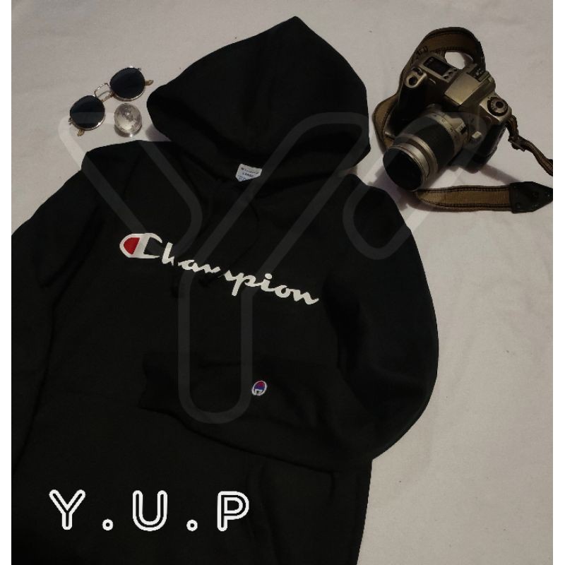 SWEATER HOODIE CHAMPION SCRIPT SISA EXPORT (UNISEX)