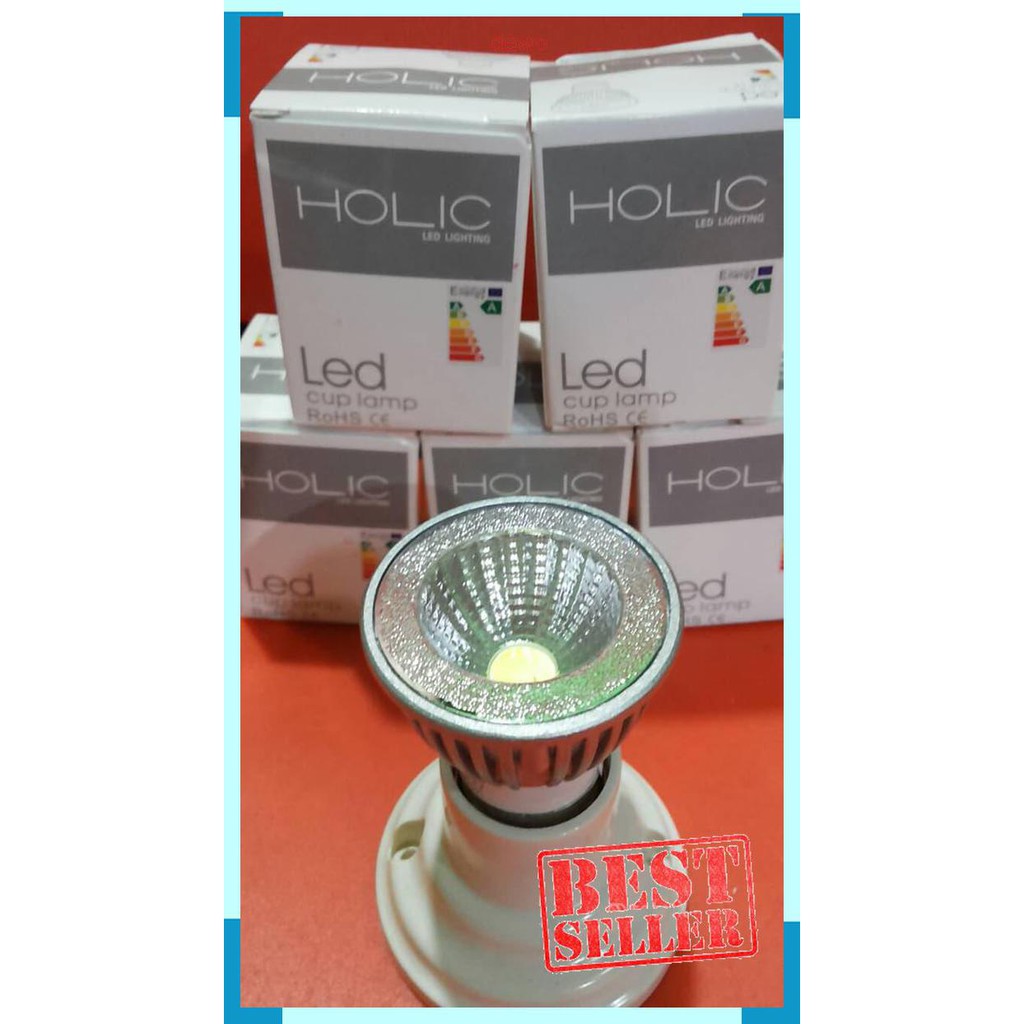 LAMPU LED CUP SOROT 3 WATT HOLIC (KUNING&PUTIH)