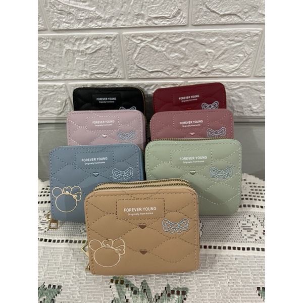 Mini mickey ribbon wallet / Dompet wanita import / Dompet import / Dompet lucu / Dompet mini / Dompe