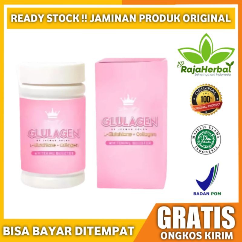 Glulagen By Jasman Solah Original Asli Kapsul Pemutih Kulit Tubuh Badan Cerah Alami