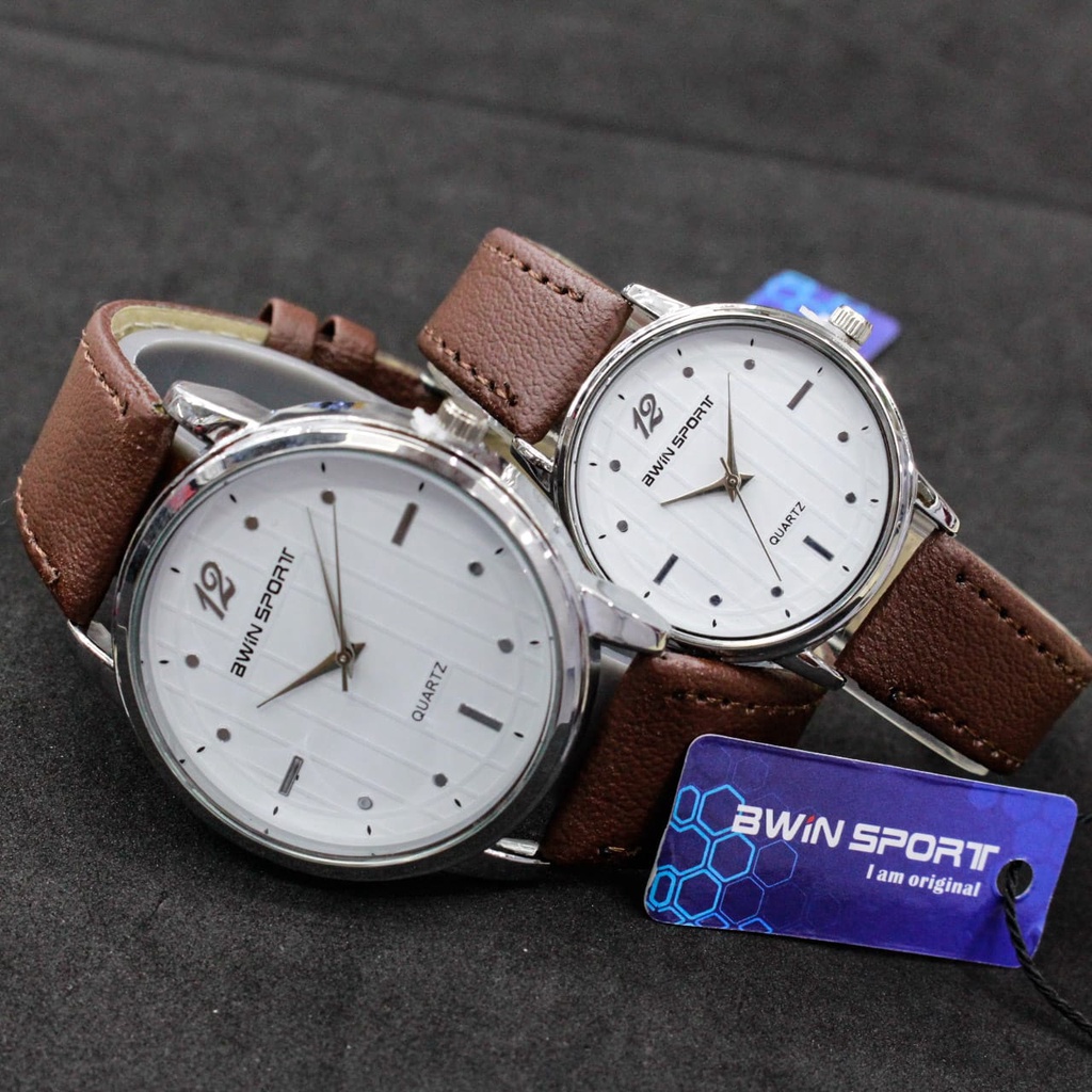 JAM TANGAN CEWEK/COWOK COUPLE AWINSPORT TERBARU/JAM TANGAN FASHION AWINSPORT/