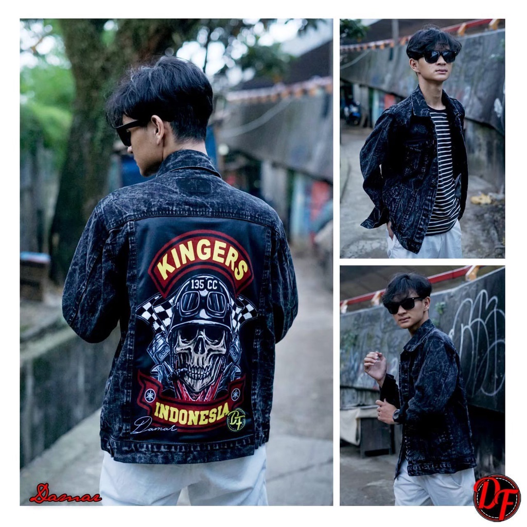 jaket pria denim jeans bergambar belakang/ jaket jeans pria terbaru 2022 /jaket pria printing/ jaket jeans pria bergambar terbaru/ jaket pria kereN