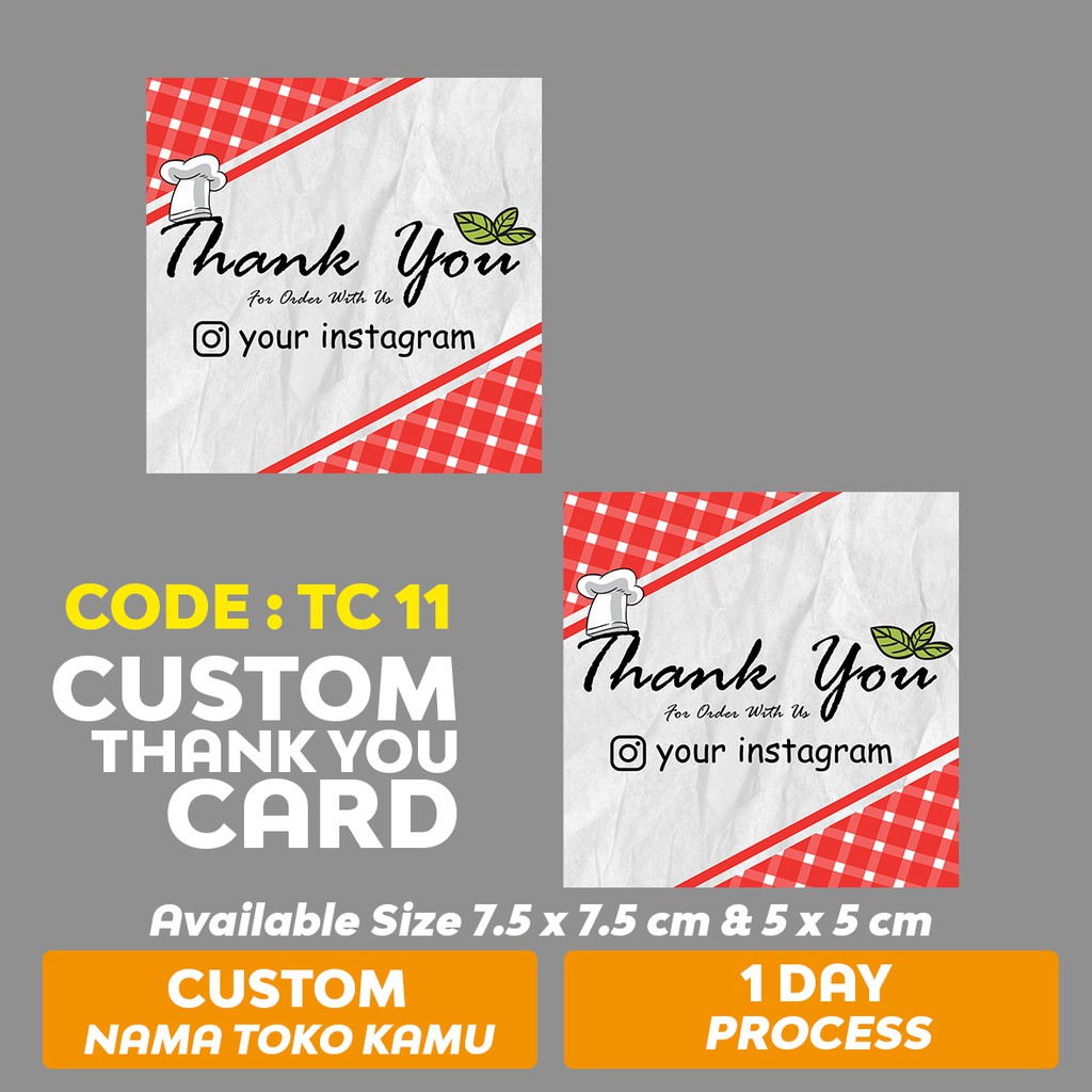 

54PCS THANK YOU CARD TC 11