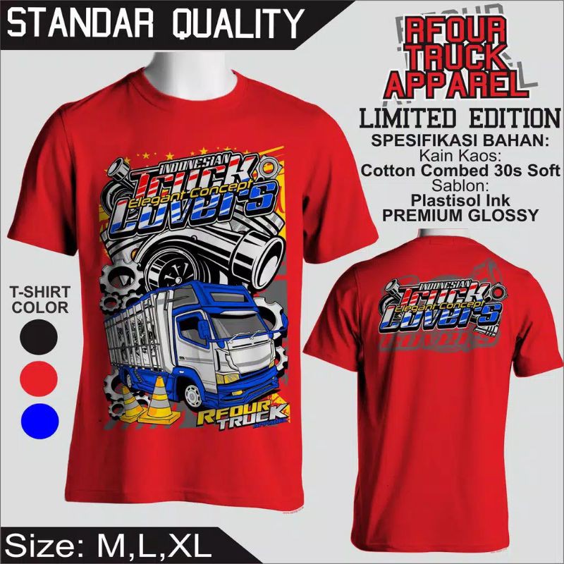 Kaos Truck Mania Terbaru / Kaos Truck Center / Driver Oleng / Driver Muda / Kaos