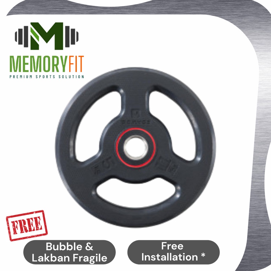 DOMYOS - 3GRIP WEIGHT PLATE BESI KIT 5KG 28MM / PLATE / WEIGHT PLATE