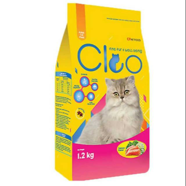 CLEO Adult salmon 1,2kg makanan kucing cleo 1,2 kg