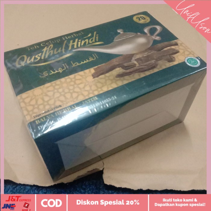 

⭐COD⭐ Teh Celup Qusthul Hindi Herbal Original