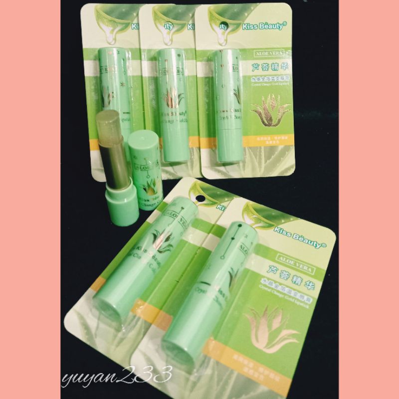 PROMO ECER!!LIP BALM ALOEVERA/PEACH PRINCESS KISS BEAUTY