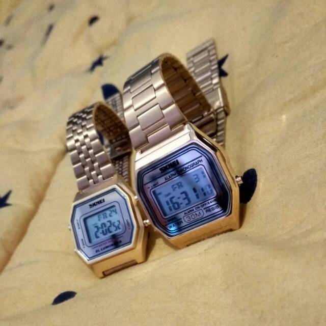 Jam tangan skmei couple original