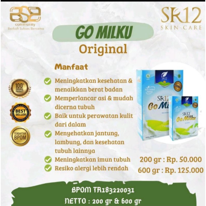 

Susu GoMilku SR12 (600gr)