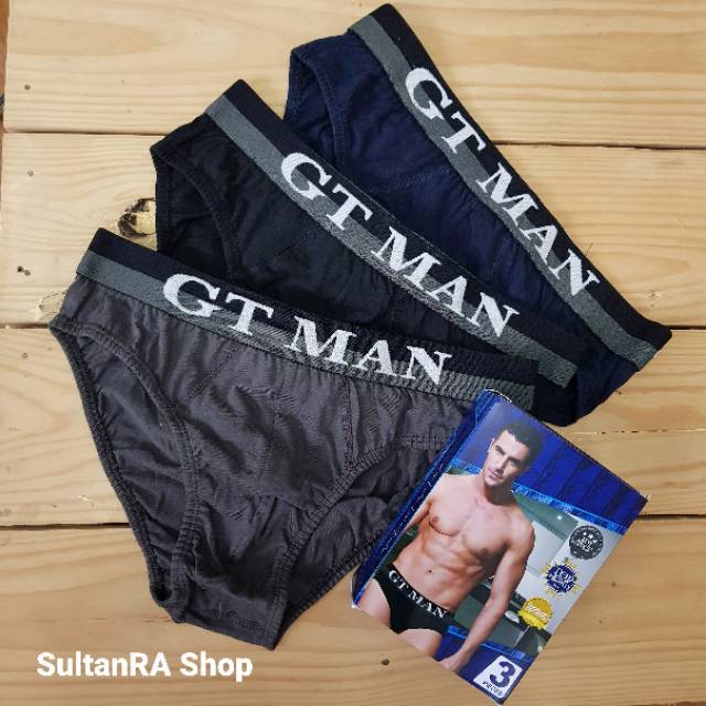 (2 Pcs) Celana Dalam Pria AGREE SPORT Karet Boxer Super Soft Exclusive Men's Brief AGREE SPORT 2327 K