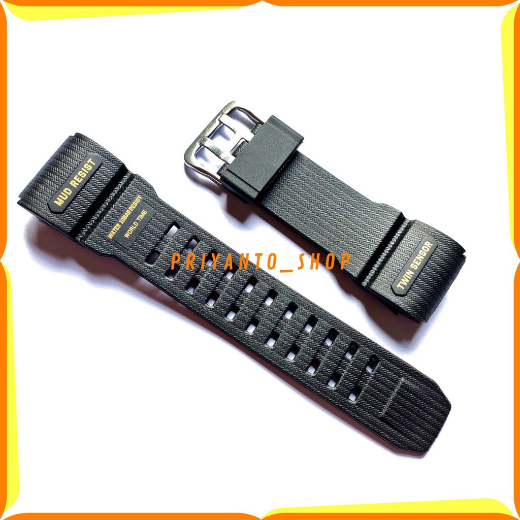 STRAP TALI JAM TANGAN SKMEI 1358 TALI JAM SKMEI 1358 HITAM LIST GOLD