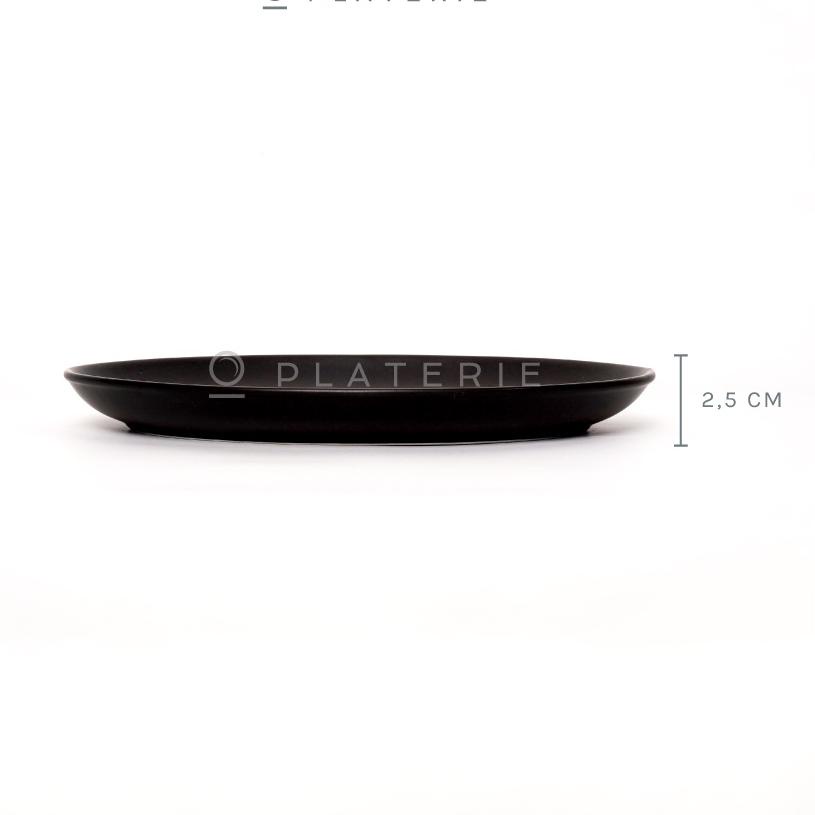 Update Terlaris PLATERIE Plater Piring/Mangkok Keramik Rectangular/Oval/Bowl Plate Black Matt