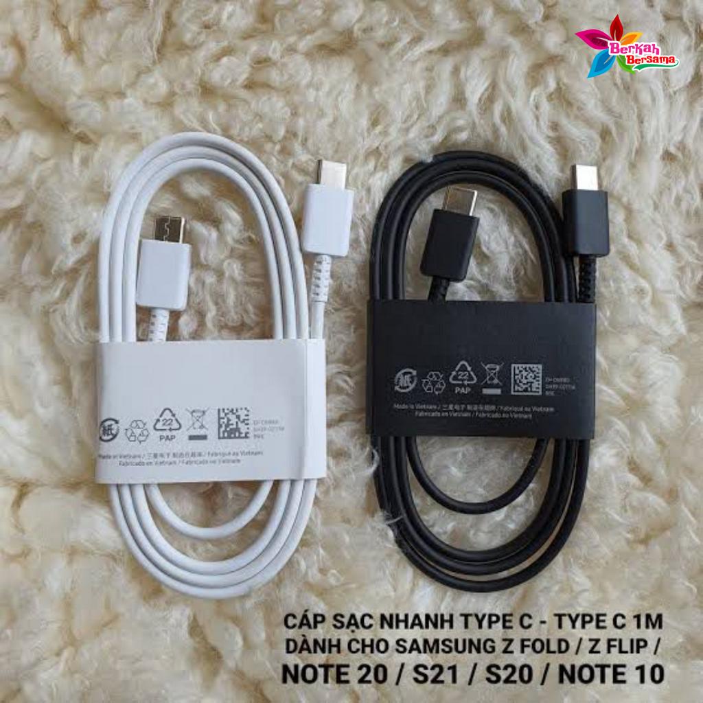 Kabel Data Cable ORIGINAL Samsung cabutan S21 nonpack super fast Charging for Galaxy A23 A33 A53 A73 5G s21+ S21fe s21ultra s22 s22+ s22ultra note20 Note20ultra s23 s23+ s23ultra z flid 4 z fold 4 z flip 3 z fold 3 Original TYPE C TO TYPE C BB8312