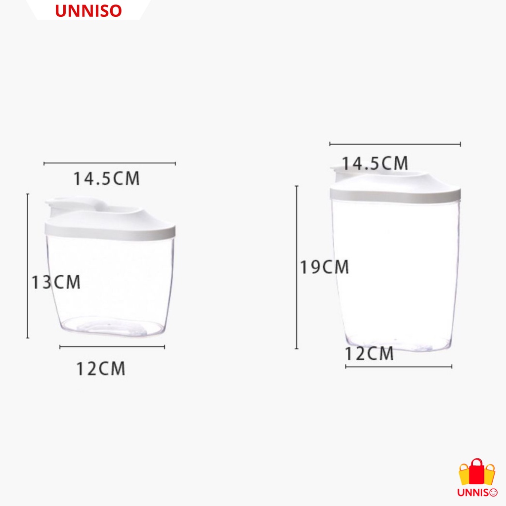 UNNISO - Toples Tempat Penyimpanan Snak Kacang Ijo Sereal  TP1