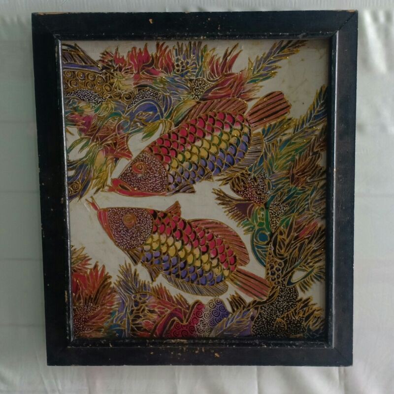 Lukisan Batik Arwana 40x40