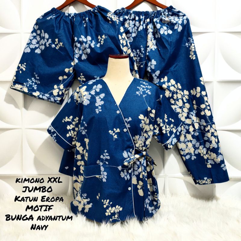 Piyama Kimono 3in1 Jumbo motif Bunga