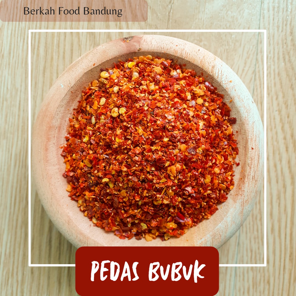 

100 Gram Bumbu Pedas Bubuk Kasar Asli Cabe Giling Tanpa Campuran Chili Flakes | Pedas Baso Aci | Pedas Cuanki | Pedas Bojot | Pedas Tabur Makanan