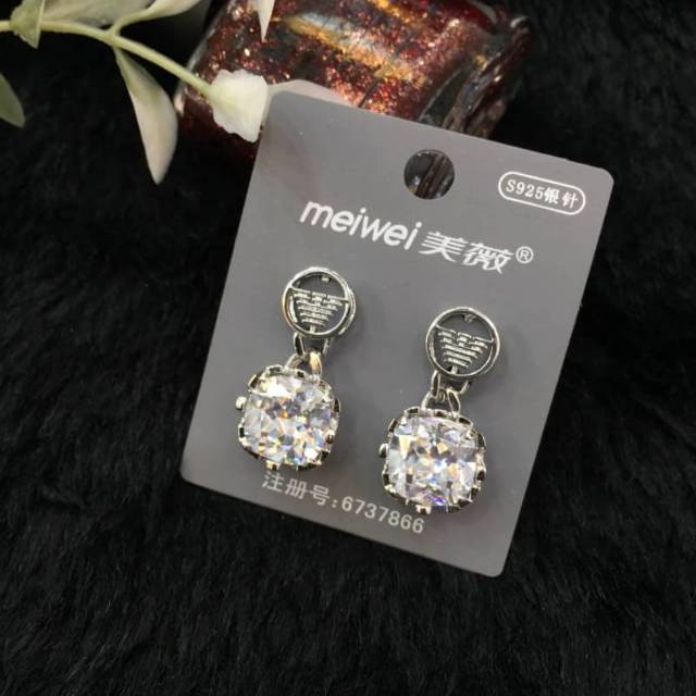 Anting lapis silver tidak karatan 06