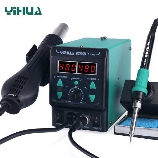 Yihua 8786D 2 In 1 Blower Uap + Solder Station