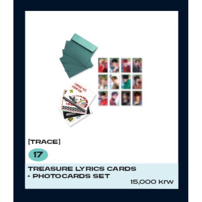 dp. sharing md concert treasure lyrics cards photocard