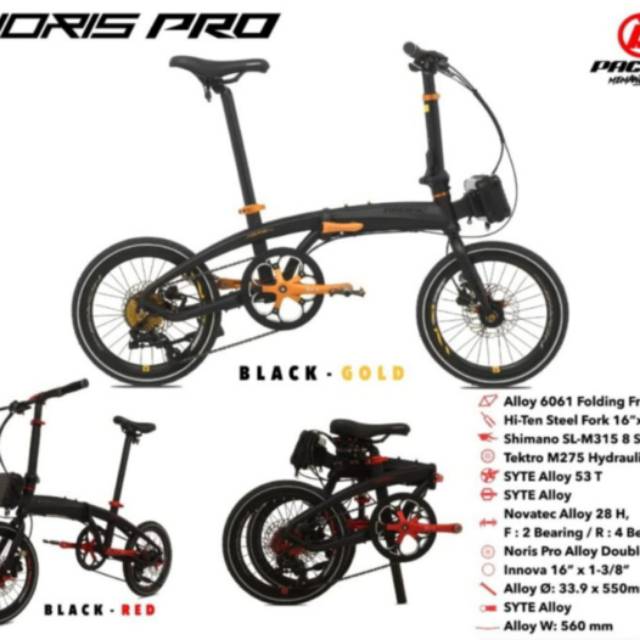 Sepeda Lipat Noris Pro 16" Hydraulic