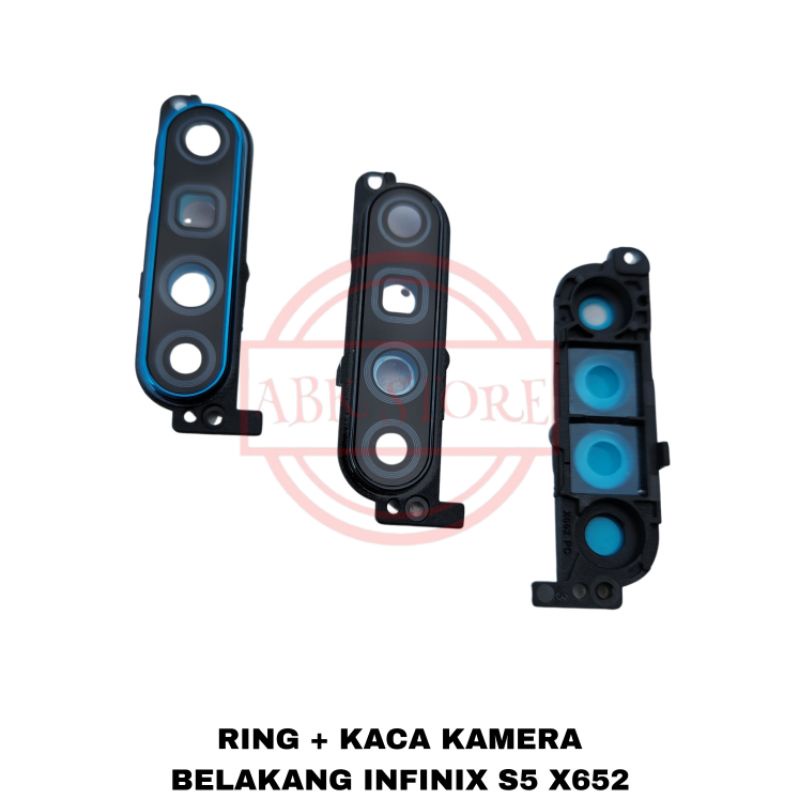 RING + LENSA CAMERA / KACA KAMERA BELAKANG INFINIX S5 / S5 LITE ORIGINAL