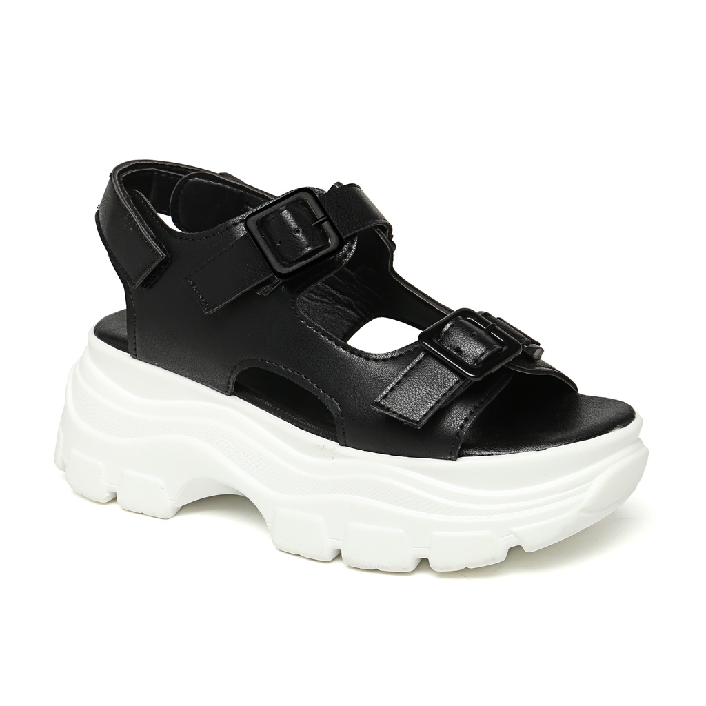 PVN Doyoung Sandal Tali Wanita All Black 397-Black