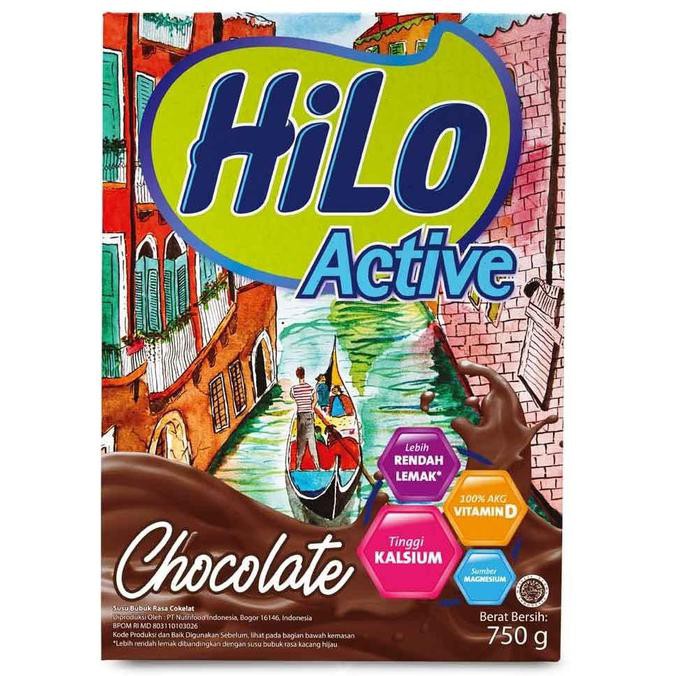 

[[BISA COD]] Susu HiLo Active Chocolate 750gr - Susu Tinggi Kasium HEMAT Kode 957